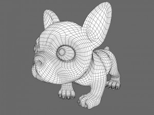 puppy with morphs 3D मॉडल