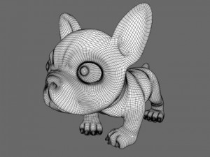 puppy with morphs 3D मॉडल