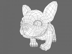puppy with morphs 3D मॉडल