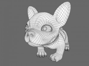 puppy with morphs 3D मॉडल