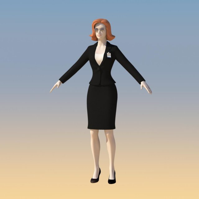 young woman with morphs Model 3D .c4d .max .obj .3ds .fbx .stl .blend