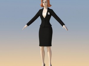 young woman with morphs Modello 3D