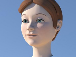 girl with morphs 3D Модель