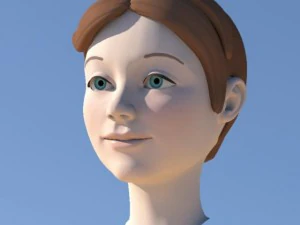 girl with morphs 3D Model