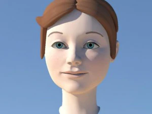 girl with morphs 3D Model