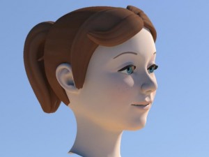 girl with morphs 3D Модель