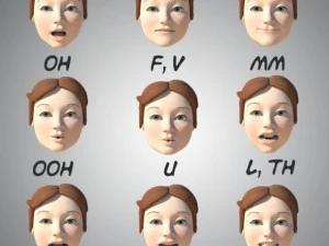 girl with morphs 3D Model