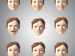 girl with morphs 3D Модель