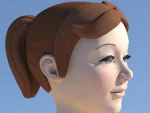 girl with morphs 3D Модель
