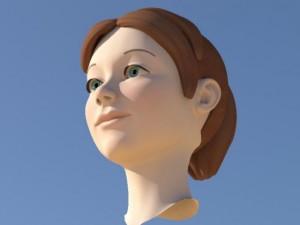 girl with morphs 3D Модель