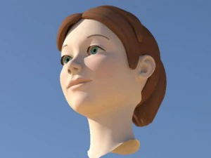 girl with morphs 3D Model
