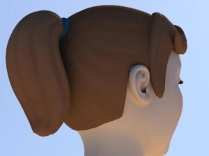 girl with morphs 3D Model