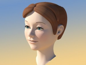girl with morphs 3D Модель