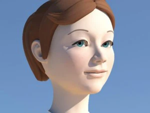 girl with morphs 3D Model