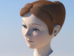 girl with morphs 3D Model