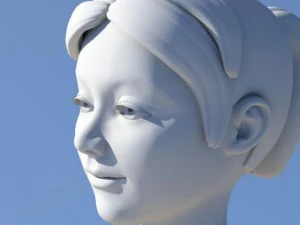 girl with morphs 3D Model