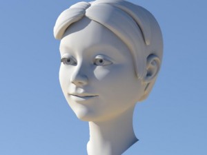 girl with morphs 3D Модель