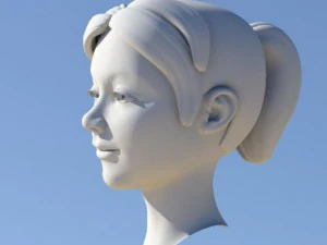 girl with morphs 3D Model