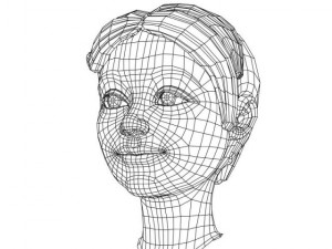 girl with morphs 3D Модель