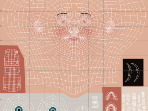 girl with morphs 3D Модель