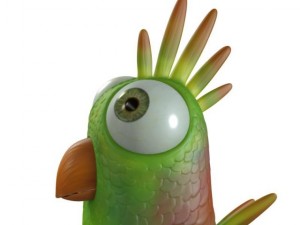 cartoon bird character Model 3D