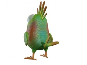 cartoon bird character Model 3D