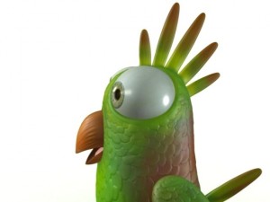 cartoon bird character Model 3D
