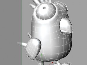 cartoon bird character Model 3D