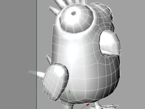 postać z kresk&oacute;wki ptaka Model 3D