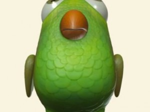 cartoon bird character Model 3D