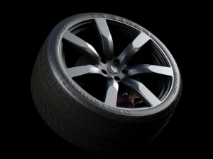 nissan gtr 2008 wheel Modelo 3D