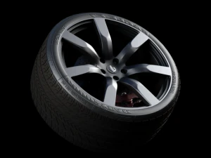 roda nissan gtr 2008 Modelo 3D