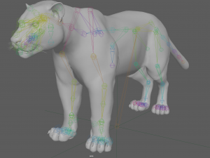Jaguar Rigged 3D Модель