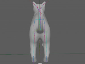 Orange Cat Tabby Modello 3D
