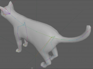Orange Cat Tabby Modello 3D
