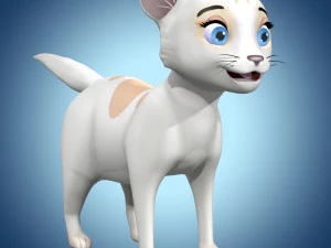 Gato de desenho animado Modelo 3D