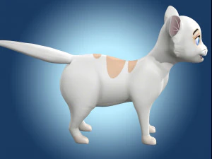 Cartoon Cat 3D Model