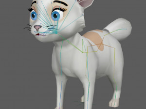 Cartoon Cat 3D Model