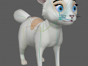 Cartoon Cat 3D Model