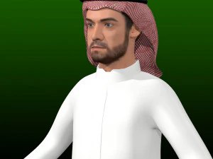 Arab Man Rig 3D Model