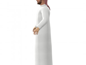 Arab Man Rig Modello 3D