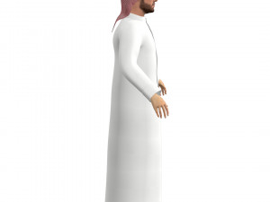 Arab Man Rig Modello 3D