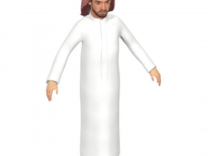 Arab Man Rig Modello 3D