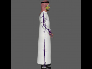 Arab Man Rig Modello 3D