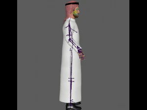 Arab Man Rig 3D Model