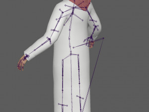 Arab Man Rig Modello 3D