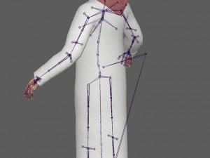 Arab Man Rig 3D Model