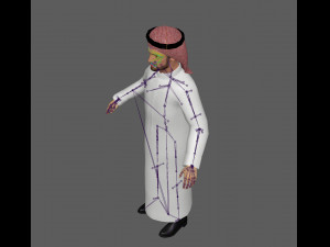 Arab Man Rig Modello 3D