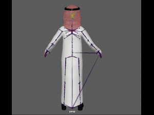 Arab Man Rig Modello 3D