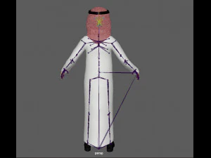 Arab Man Rig 3D Model